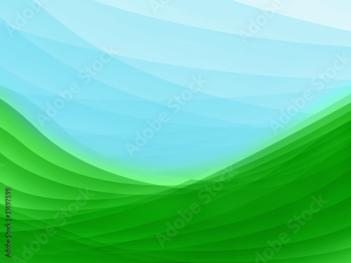 Green and blue background