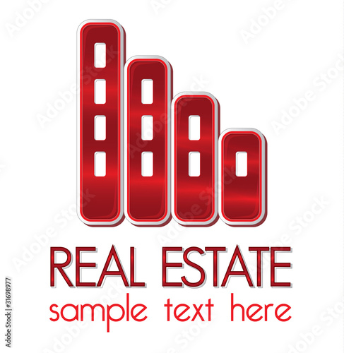 Real estate company design element,identity concept