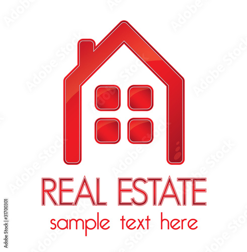 Real estate company design element,identity concept