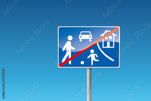 Verkehrszeichen 326 Ende eines verkehrsberuhigten Bereichs