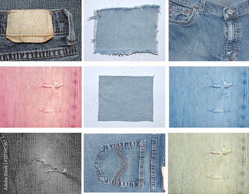 Jeans- Collage photo