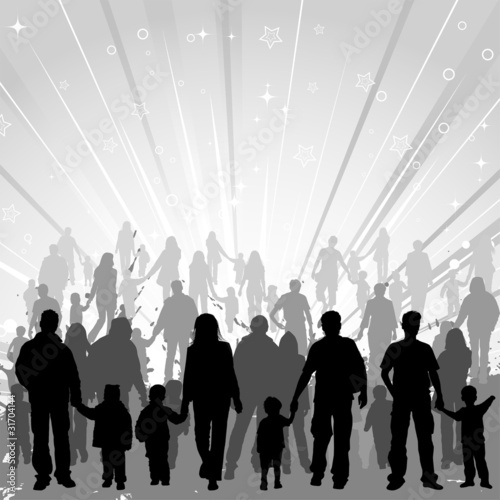 Collect family silhouettes