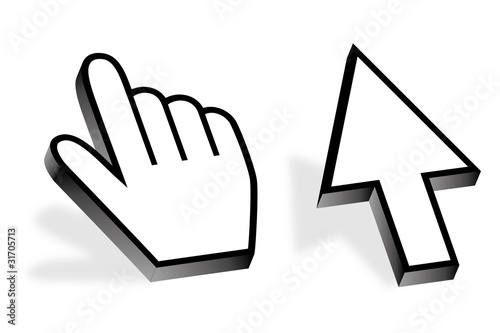 Computermaus Maus Hand Finger Pfeil Zeiger Cursor zeigen
