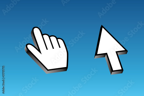 Computermaus Maus Hand Finger Pfeil Zeiger Cursor zeigen