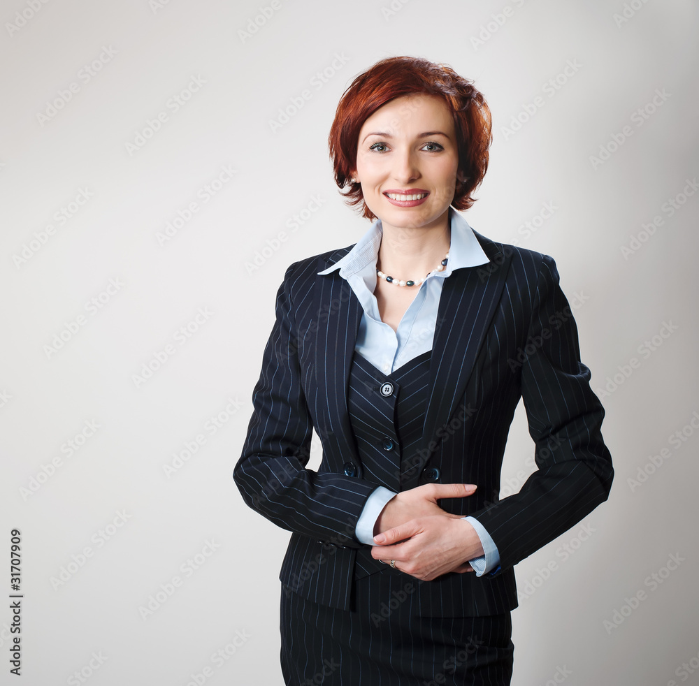 Redhead businesswoman