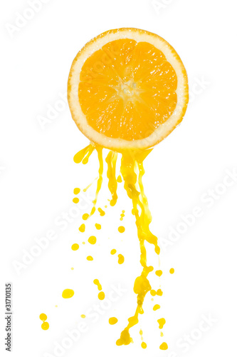 Fototapeta Naklejka Na Ścianę i Meble -  orange juice splash