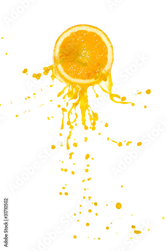 orange juice splash