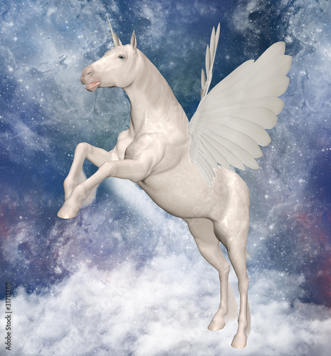 Unicorno alato photo