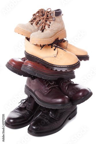 Boots stack male #1.1 | Isolated