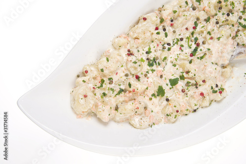 Gnocchi al salmone photo