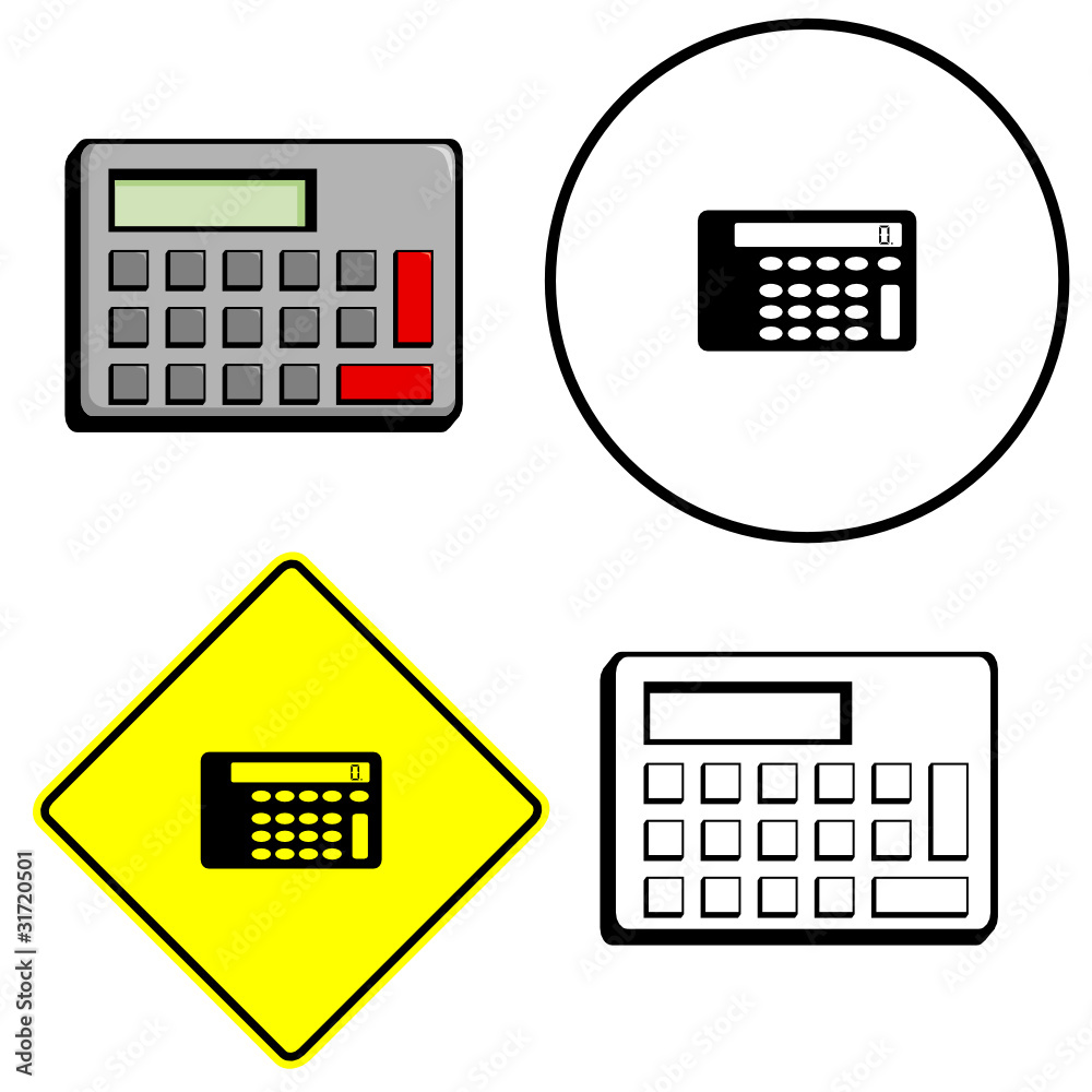 calculator illustration sign and symbol calculator illustration sign and symbol