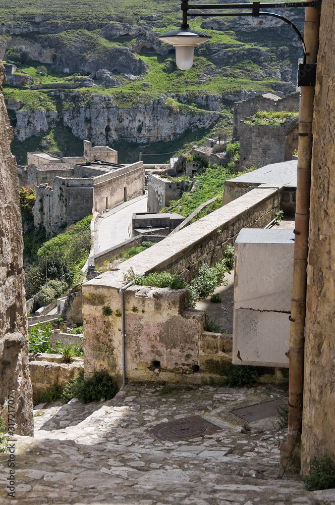 Panoramic view of Matera. Basilicata.