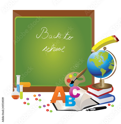 Back to School Design with globe