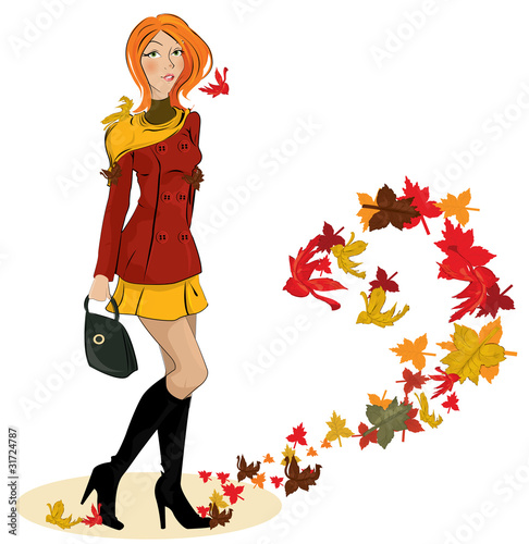 girl with an umbrella