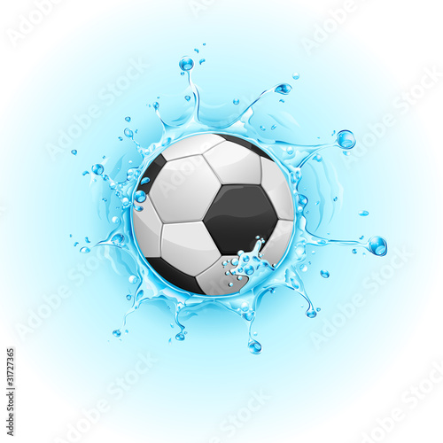 Splashing Soccer Ball