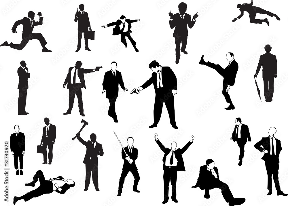 Naklejka premium large group of men