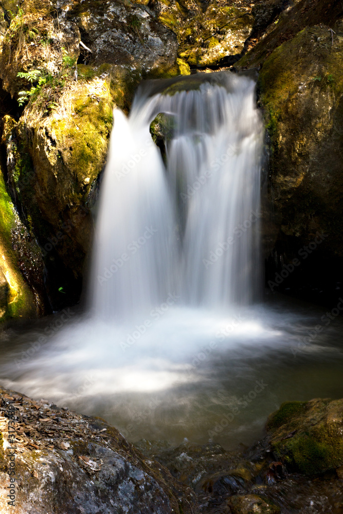 Fototapeta premium Waterfall smooth at Myra Falls