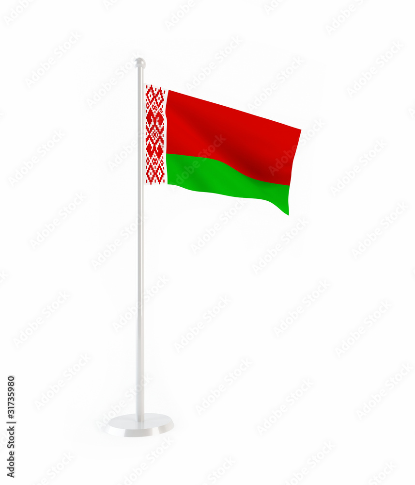 3D flag of Belarus 3D flag of Belarus