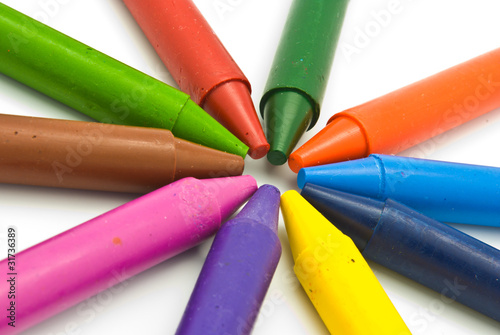 Wax crayons