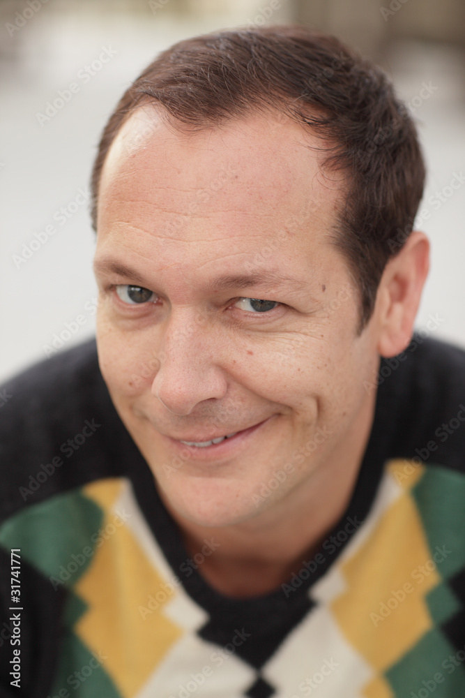 Fototapeta premium Man smirking