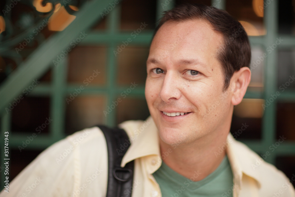Fototapeta premium Handsome man smiling