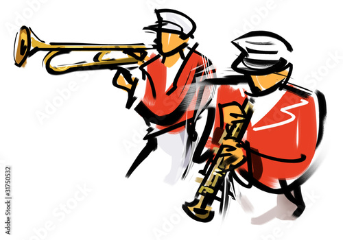 Wallpaper Mural ブラスバンド Torontodigital.ca