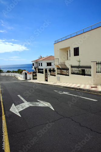 the street in Puerto Santiago, Tenerife