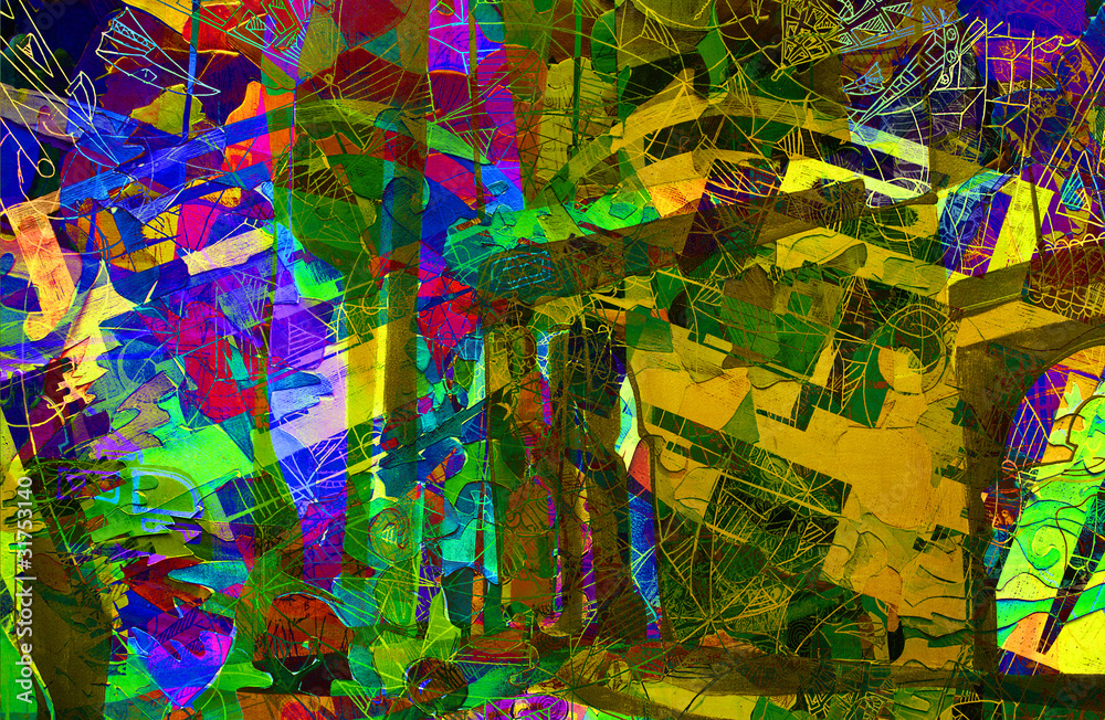 Fototapeta premium expressive abstract