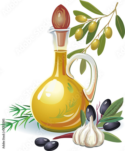 Bottle of olive oil