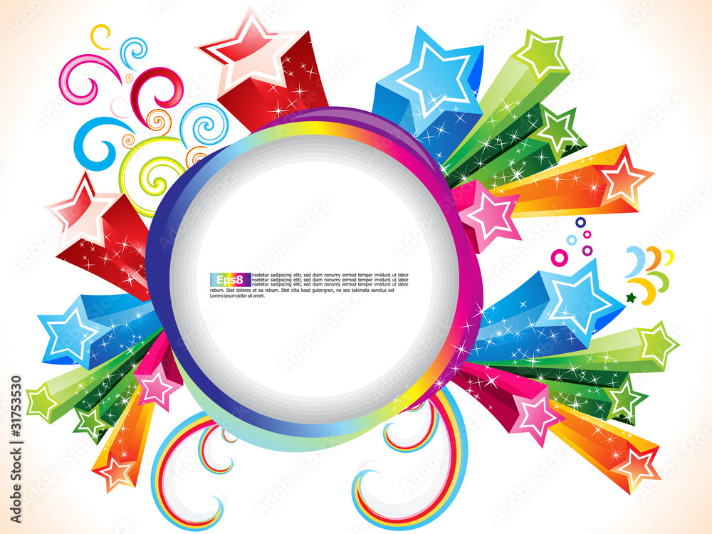 abstract colorful explde with stars abstract colorful explde with stars
