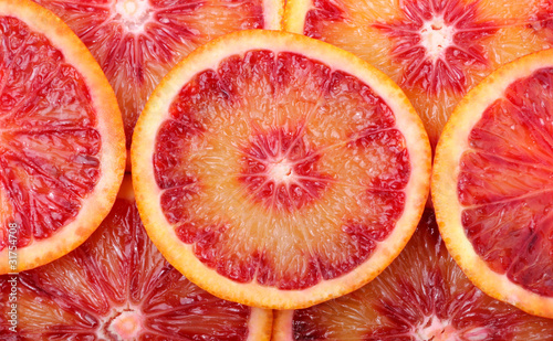 Slices of blood orange