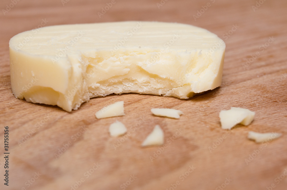 Bit cheese slice with crumbs