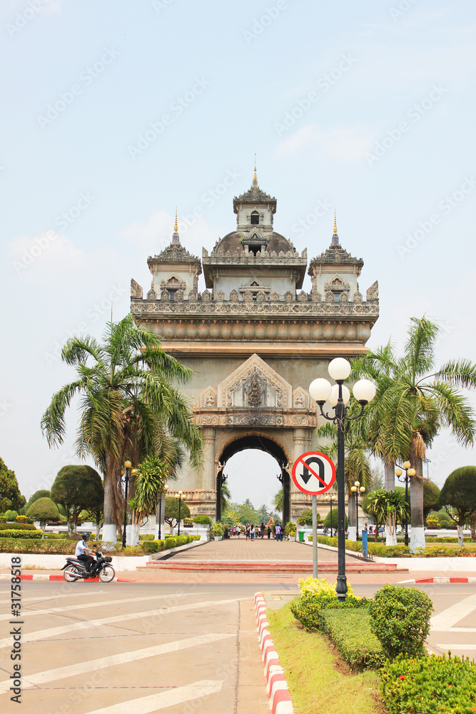 Temple, Vientiane, Laos.