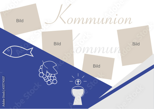 Dankkarte zur Kommunion
