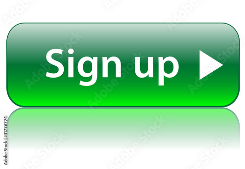 SIGN UP Web Button (user account register subscribe click here)
