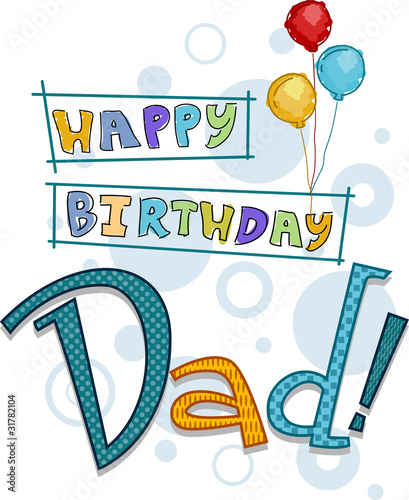Canvas Print Dad Birthday