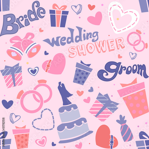 Wedding Shower Seamless