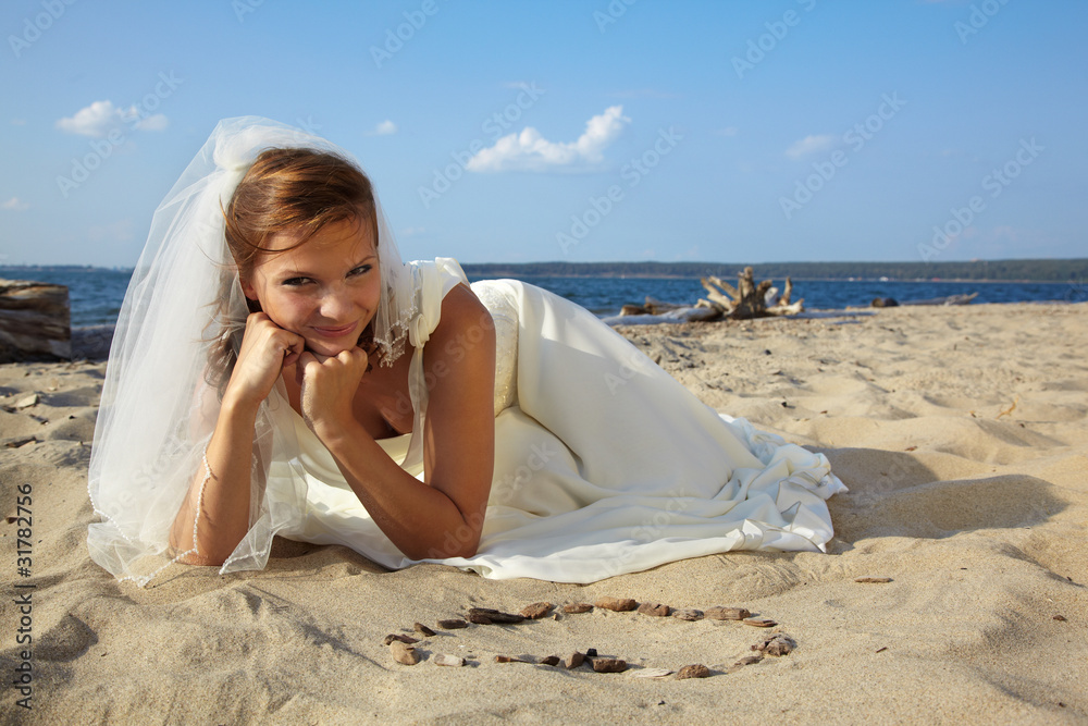 bride on sand bride on sand