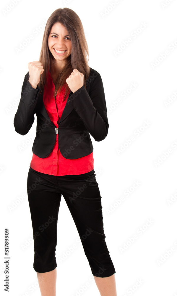 Fototapeta premium Competitive Businesswoman