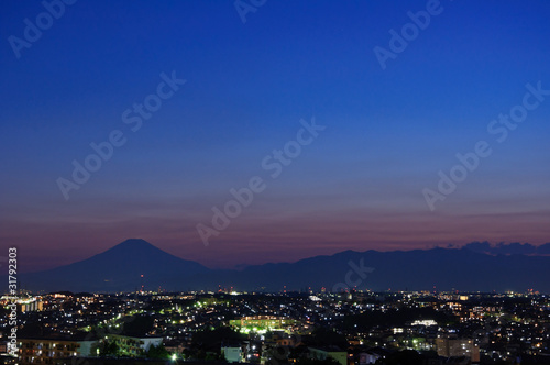 Mt.Fuji at dusk