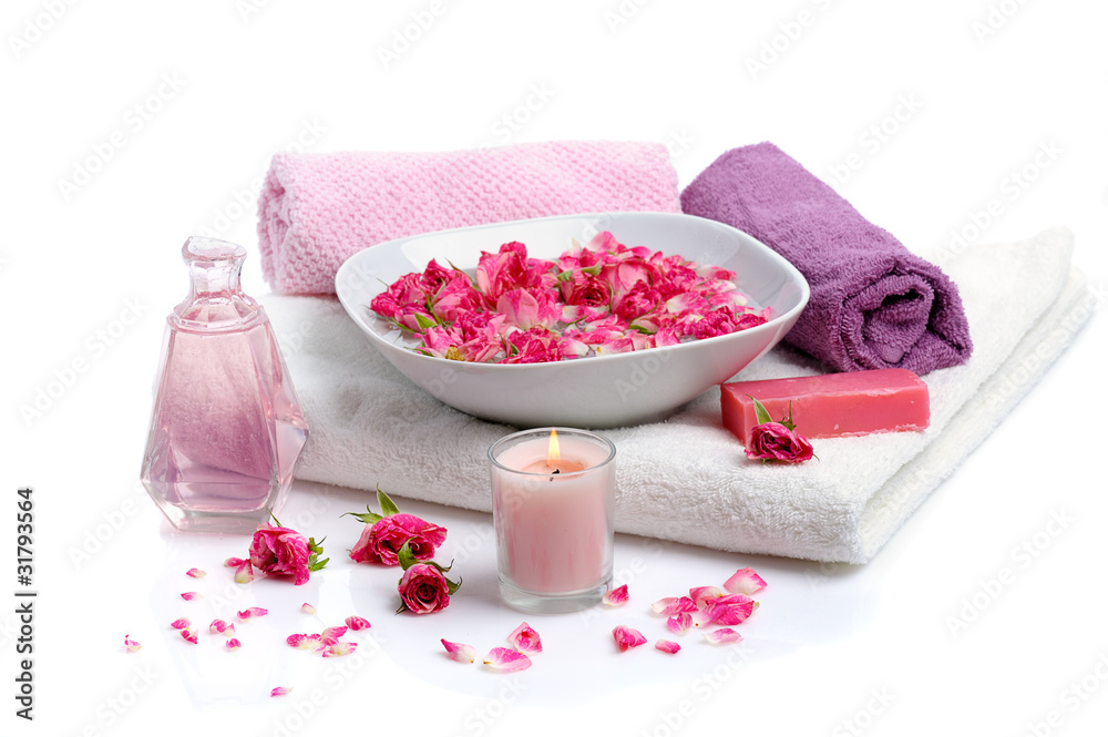 spa with rose petals spa with rose petals