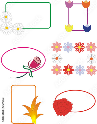 etiquetas flores