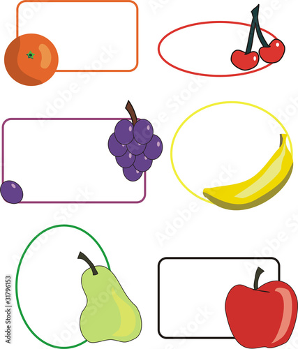 etiquetas frutas