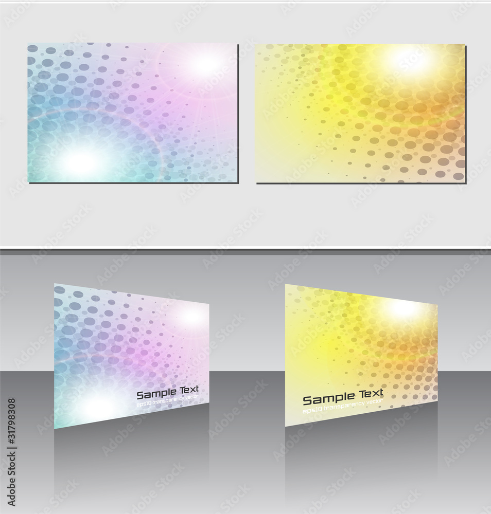 Abstract backgrounds for business cards, vector. Abstract backgrounds for business cards, vector.