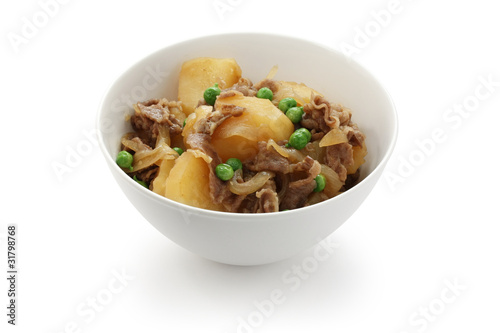 nikujaga , simmered meat and potatoes , japanese food