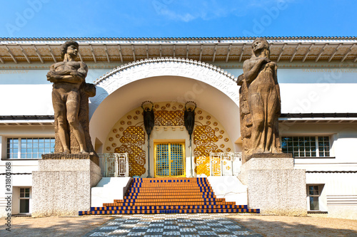 famous entrance  at the mathildenhoehe