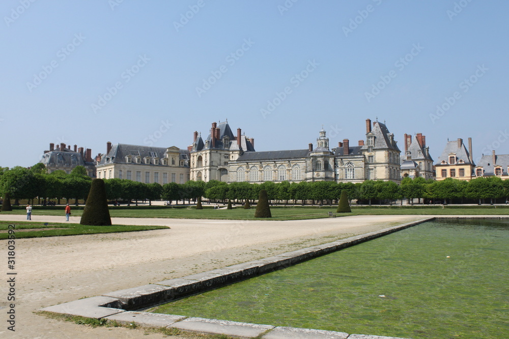 Obraz premium Jardin du Château de Fontainebleau en Seine-et-Marne 