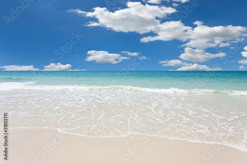 White sand and blue sky