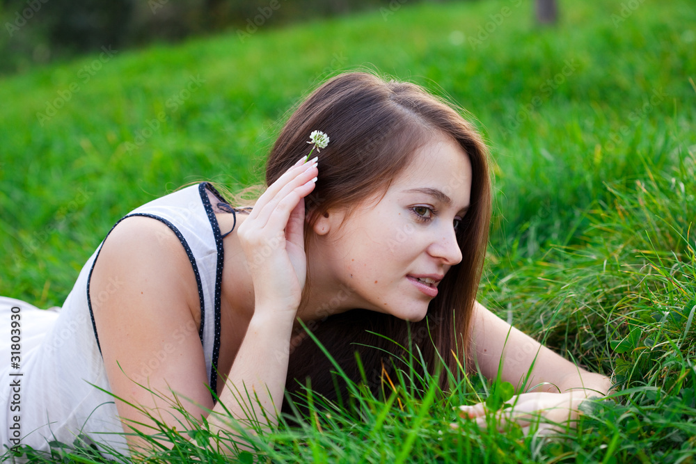 portrait of a beautiful young woman outdoor portrait of a beautiful young woman outdoor