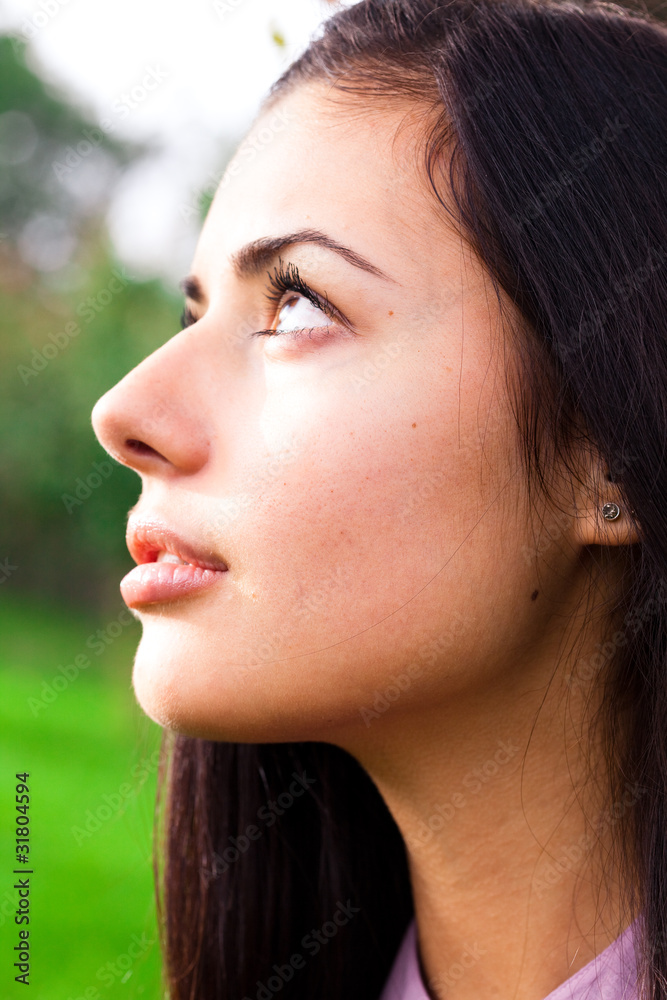 portrait of a beautiful young woman outdoor portrait of a beautiful young woman outdoor